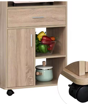 Magnetron Trolley met Lade, Planken & Wielen – 108 cm Hoog