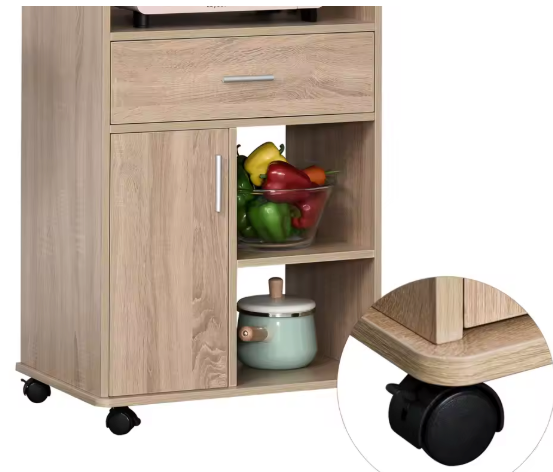 Magnetron Trolley met Lade, Planken & Wielen – 108 cm Hoog