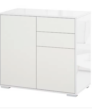 Dressoirkast met 2 Deuren, Laden & Verstelbare Planken – 79×36×74 cm