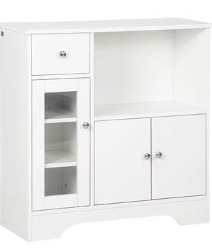 Dressoirkast met 2 Deuren, Laden & Verstelbare Planken – 79×36×74 cm