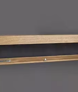 Houten Wandplank met Verborgen Compartiment – Zwevend & Functioneel Design