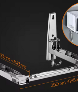 Wandhouder Magnetron – Inklapbaar RVS Rek met Haak, Verstelbaar tot 40 cm