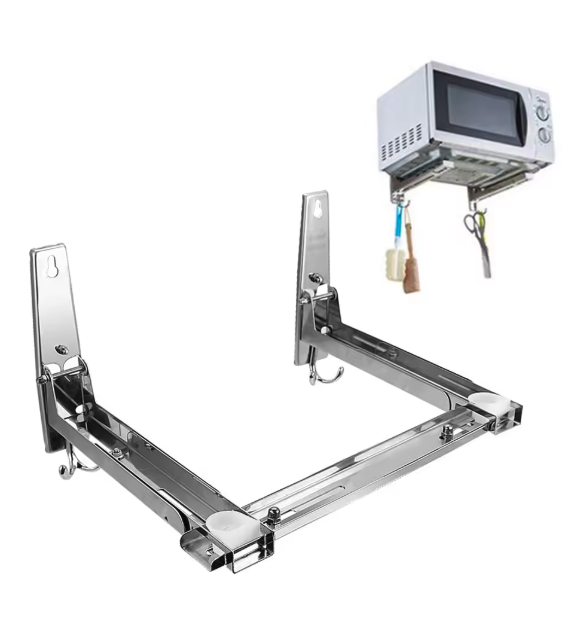 Wandhouder Magnetron – Inklapbaar RVS Rek met Haak, Verstelbaar tot 40 cm