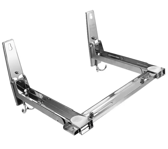 Wandhouder Magnetron – Inklapbaar RVS Rek met Haak, Verstelbaar tot 40 cm