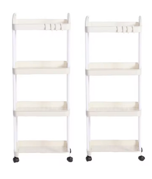 Multifunctionele Opbergwagen met Wielen – 3/4 Laags Design