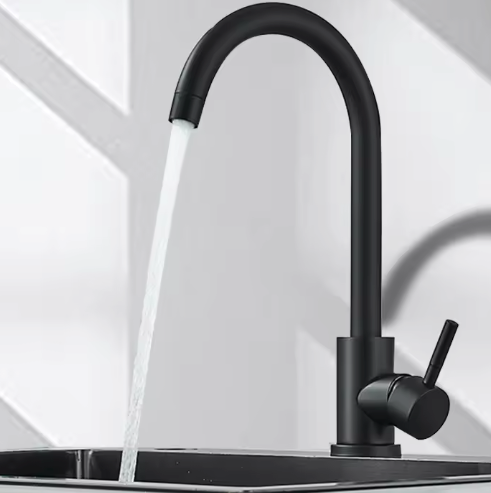 Hoge Keukenkraan Met Mengfunctie – 360° Draaibare Boog & Matte Afwerking