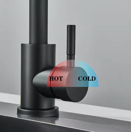 Hoge Keukenkraan Met Mengfunctie – 360° Draaibare Boog & Matte Afwerking
