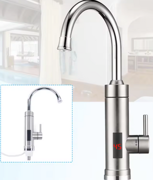 Elektrische Keukenkraan met LED & 360° Draaibare Uitloop – Instant Verwarming 3000W