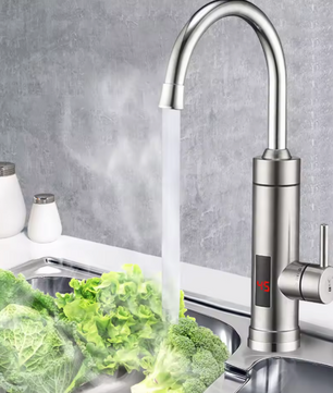 Elektrische Keukenkraan met LED & 360° Draaibare Uitloop – Instant Verwarming 3000W