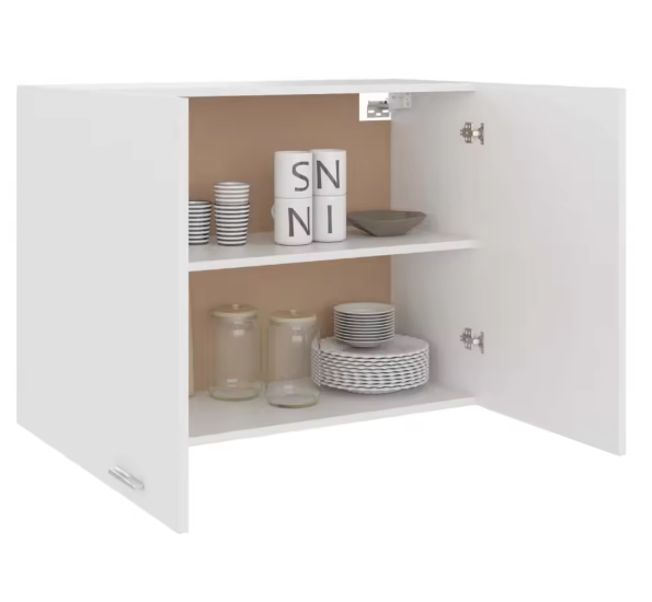 Wandkast Keuken Wit 80 cm – Met Deuren & Binnenplanken