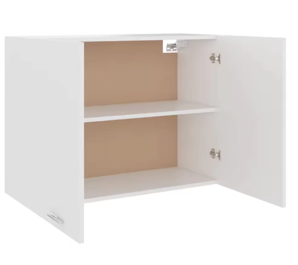 Wandkast Keuken Wit 80 cm – Met Deuren & Binnenplanken