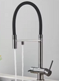Chroom Messing Keukenkraan – Uittrekbaar met 2 Waterstanden & 360° Dubbele Uitloop