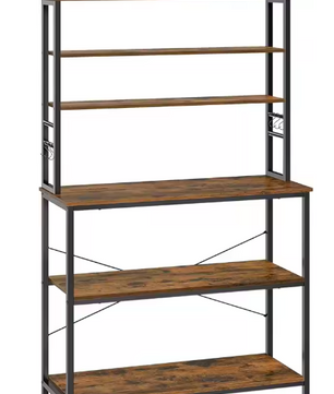 Keukenrek met Stopcontact en 14 Haken – 5 Lagen, 100×40×170 cm
