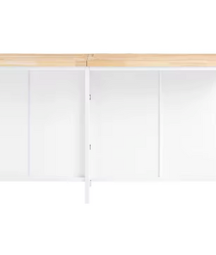 Keukeneiland met Werkblad – Vrijstaand Dressoir met Deuren & Open Vakken, 170 cm Breed