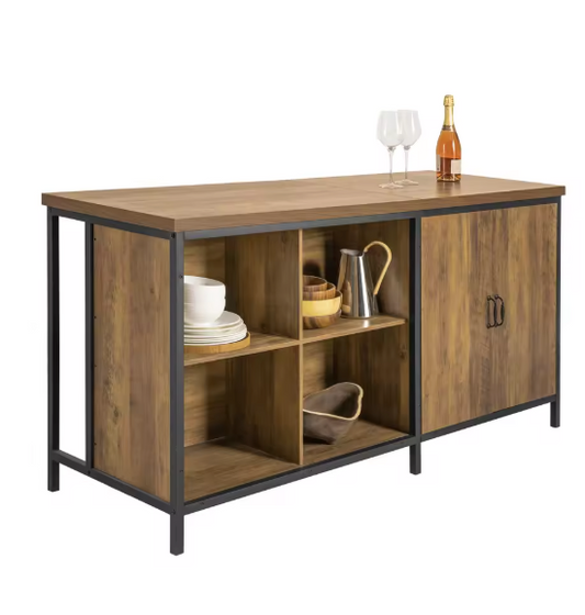Vrijstaand Keukeneiland met Deuren – Industrieel Dressoir 170 cm