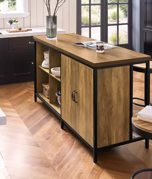 Vrijstaand Keukeneiland met Deuren – Industrieel Dressoir 170 cm
