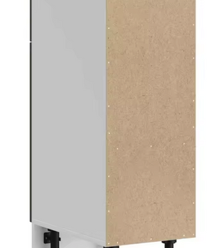 Bamboe Vitrinekast met Glazen Deur – Donkerbruin Opbergmeubel 55x28x61 cm