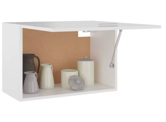 Witte Hangkast Keuken – Met Deur & Plank, 60x31x40 cm