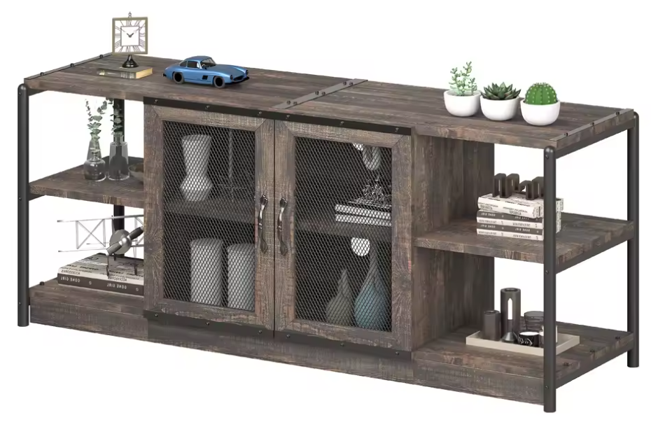 TV-Meubel met Opbergkast – Industriële Boerderijstijl, 160 cm