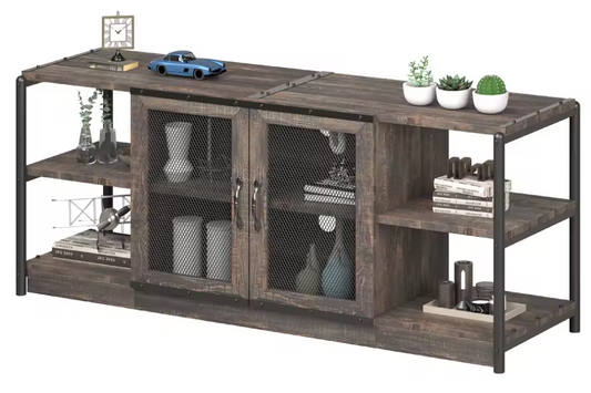 TV-Meubel met Opbergkast – Industriële Boerderijstijl, 160 cm