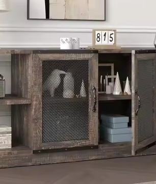 TV-Meubel met Opbergkast – Industriële Boerderijstijl, 160 cm