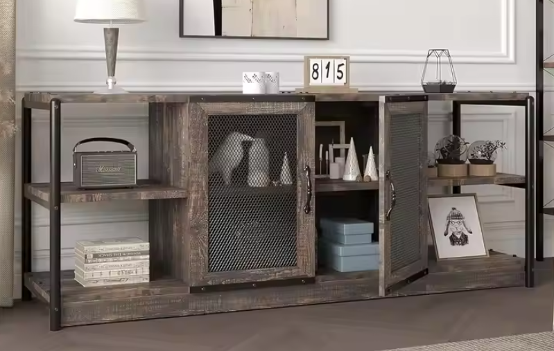 TV-Meubel met Opbergkast – Industriële Boerderijstijl, 160 cm