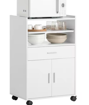 Keukentrolley met Lade, Deuren & Schuifplank – 92 cm Hoog