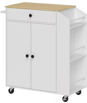 Keukeneiland met Kruidenrek, Lade & Wielen – 82x38x86,5 cm