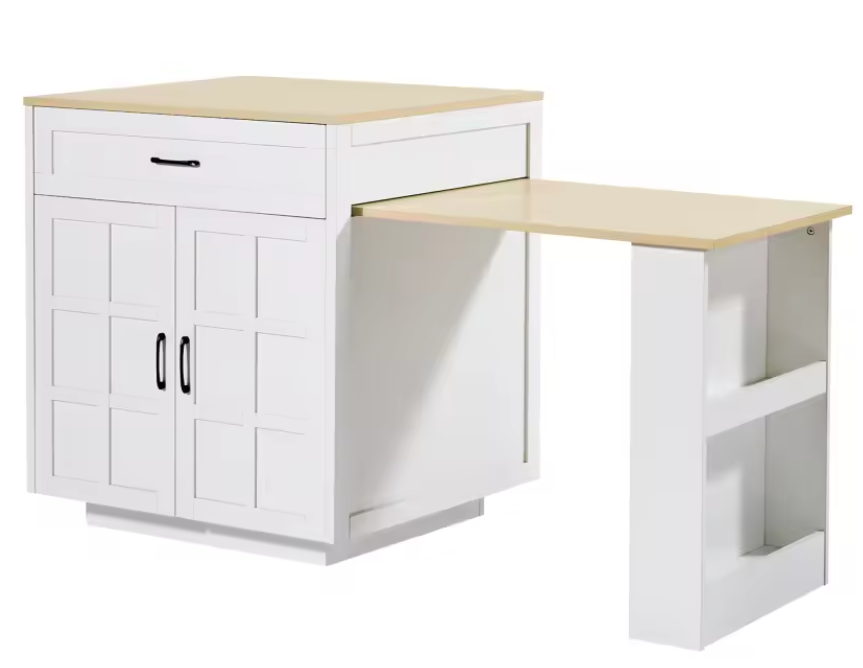 Uitschuifbare Bartafel met Opbergruimte – Voor 2–6 Personen, 133–202 cm