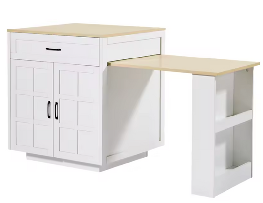 Uitschuifbare Bartafel met Opbergruimte – Voor 2–6 Personen, 133–202 cm