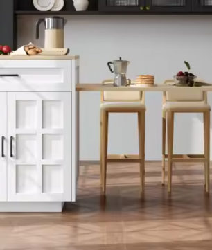 Uitschuifbare Bartafel met Opbergruimte – Voor 2–6 Personen, 133–202 cm