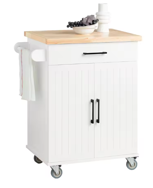 Keukentrolley met Werkblad & Opbergruimte – 74 cm Breed