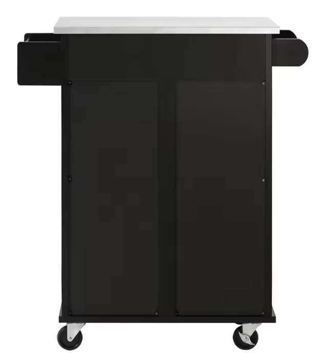 Keukentrolley met Lade, Kast & RVS Werkblad – 83x46x90 cm