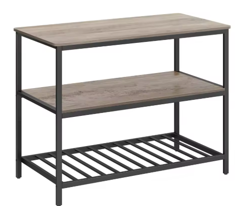 Keukeneiland met 3 Lagen – 120 cm Werkblad & Opbergruimte
