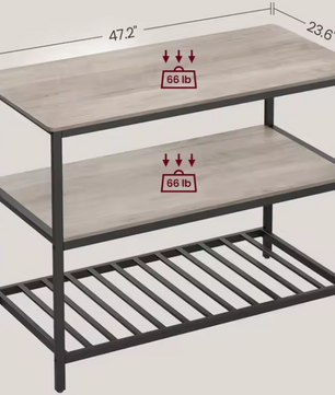 Keukeneiland met 3 Lagen – 120 cm Werkblad & Opbergruimte