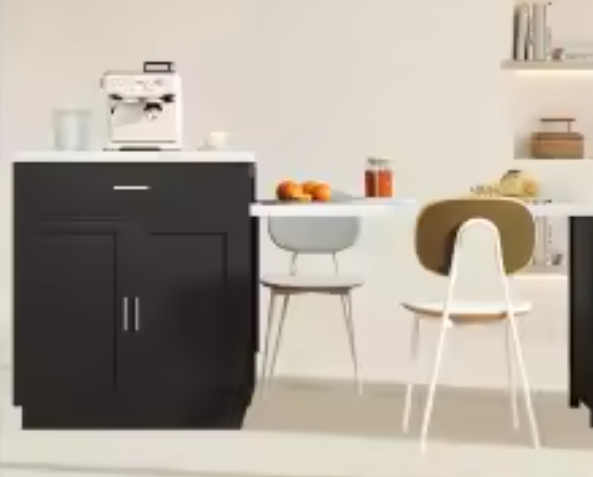 Keukeneiland met Uitschuifbare Tafel, Stopcontact & Kast – 211 cm