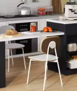 Keukeneiland met Uitschuifbare Tafel, Stopcontact & Kast – 211 cm