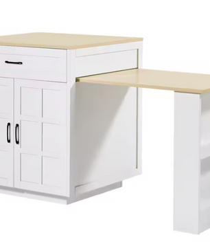 Uitschuifbare Bartafel met Opbergruimte – 133–202 cm MDF