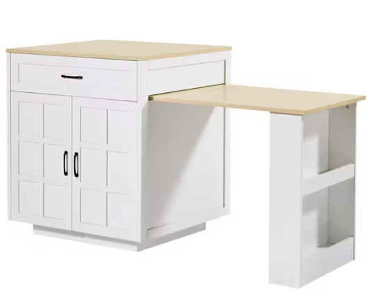 Uitschuifbare Bartafel met Opbergruimte – 133–202 cm MDF