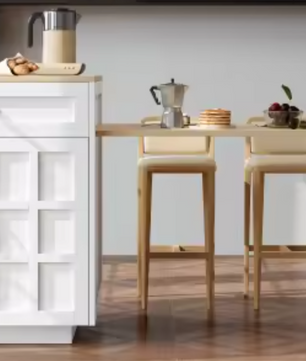 Uitschuifbare Bartafel met Opbergruimte – 133–202 cm MDF