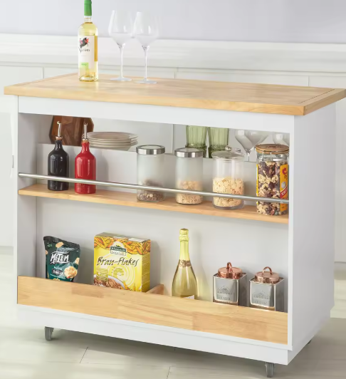 Keukentrolley met Lades, Planken en Kruidenrek – 110 cm Breed