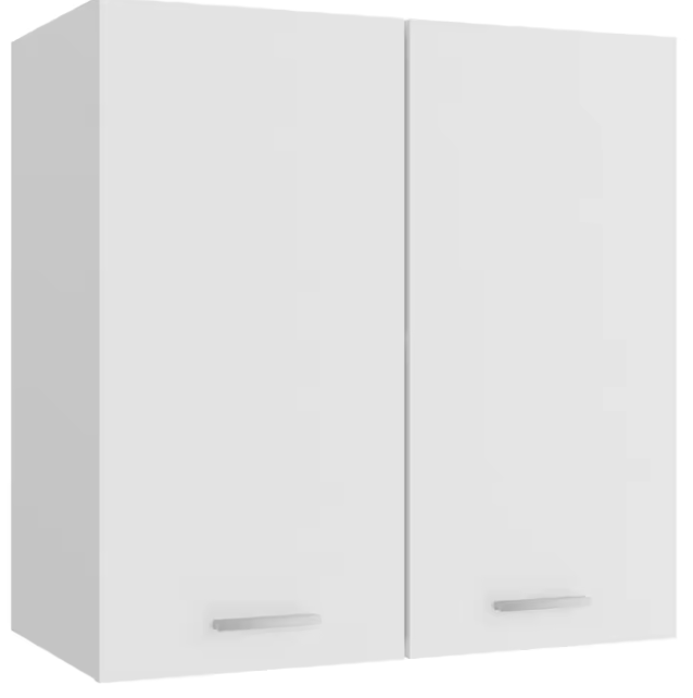 Witte Hangkast Keuken – Wandkast met Deuren & Planken 60×31×60 cm