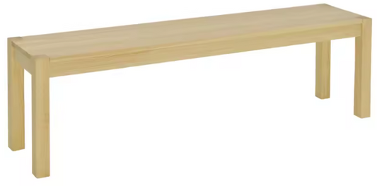 Houten Eetbank 150 cm – 3-Zits Bank van Grenenhout, Landelijke Stijl