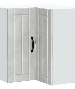 Keukenhoekkast 57x57x60 cm – Wandkast in Betongrijs, Ruimtebesparend & Functioneel