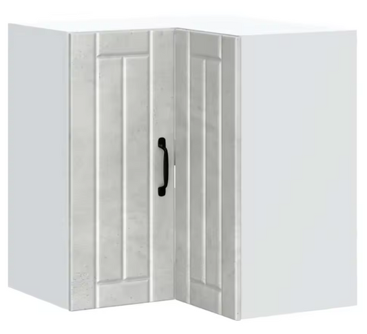 Keukenhoekkast 57x57x60 cm – Wandkast in Betongrijs, Ruimtebesparend & Functioneel