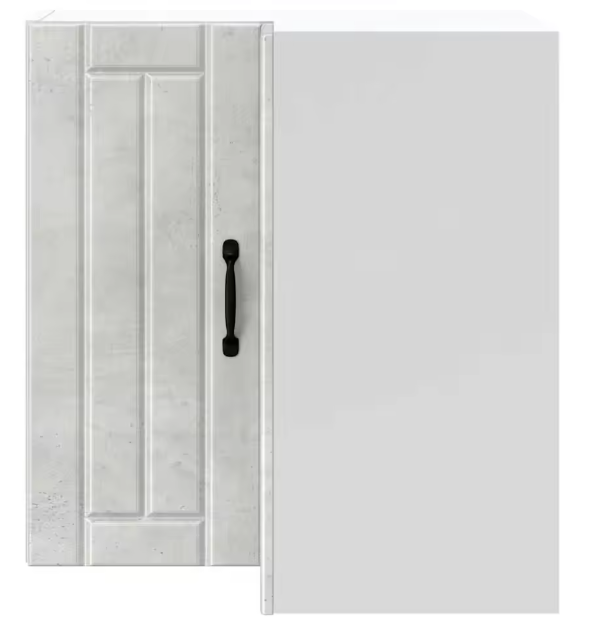 Keukenhoekkast 57x57x60 cm – Wandkast in Betongrijs, Ruimtebesparend & Functioneel