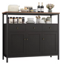 Wit Dressoir met 3 Lades & Deuren – 108x38x98,5 cm, Modern & Functioneel