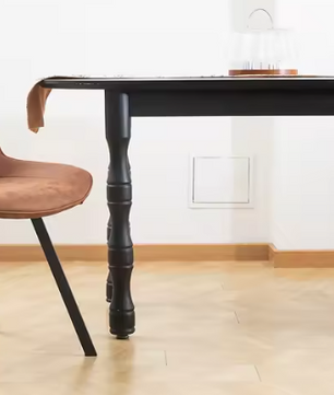 Set van 2 Retro Eetkamerstoelen – Kunstleer & Metalen Frame