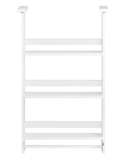 Hangend Keukenrek met 3 Planken & Haken – Voor Koelkast of Deur