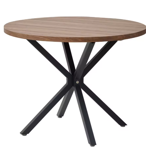 Ronde Massief Houten Eettafel – Ø100 cm, Scandinavisch Design